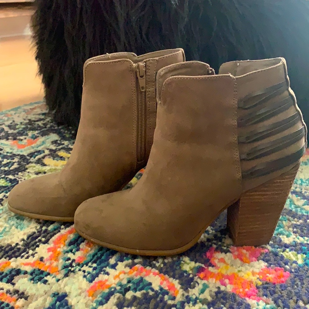 Carlos Santana block heel booties